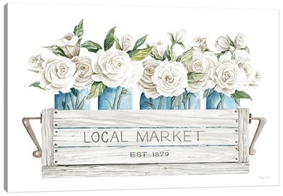 Local Market Flowers Canvas Art Print - Cindy Jacobs