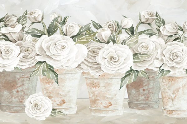 Shabby Chic Décor: Potted Roses by Cindy Jacobs