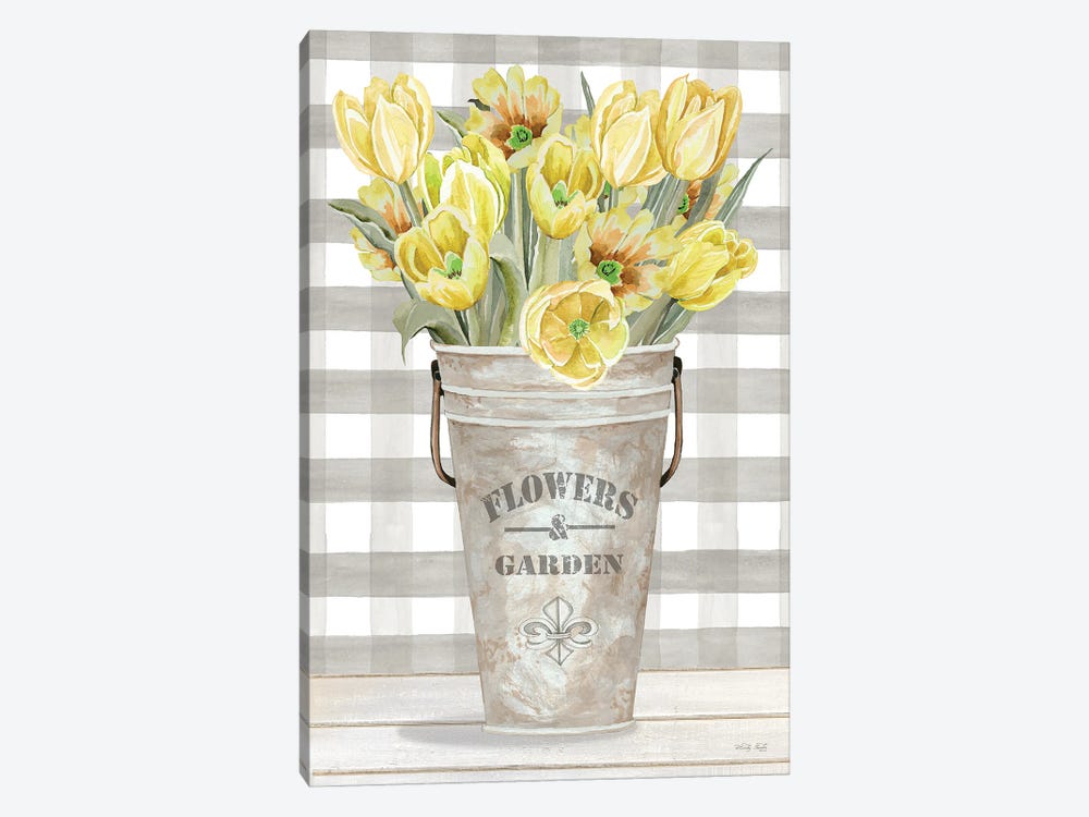 Yellow Tulips I by Cindy Jacobs 1-piece Art Print