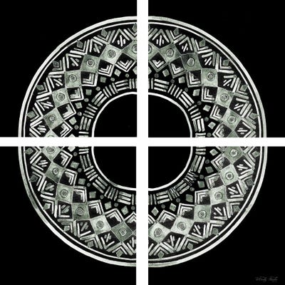 4 Patch Medallion by Cindy Jacobs framed wall art