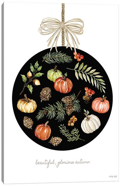 Beautiful, Glorious Autumn Ornament Canvas Art Print - Thanksgiving Art