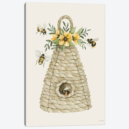 Bee Hive Home Canvas Print #CJA647} by Cindy Jacobs Canvas Wall Art