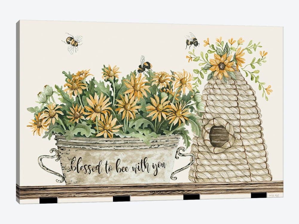 Blessed To Be With You Bee Hive by Cindy Jacobs 1-piece Canvas Wall Art