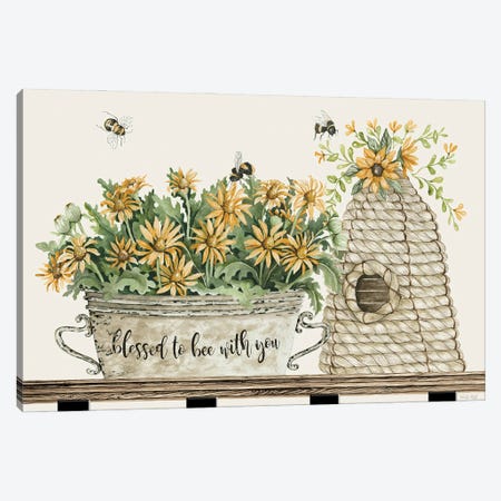 Blessed To Be With You Bee Hive Canvas Print #CJA648} by Cindy Jacobs Art Print