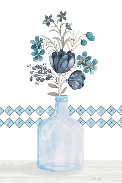 Modern Farmhouse Décor: Blue Mums by Cindy Jacobs