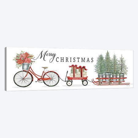 Christmas Delivery Trio Canvas Print #CJA653} by Cindy Jacobs Canvas Artwork