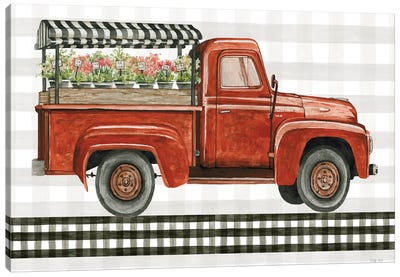 Fresh Flowers For You Canvas Art Print - Trucks