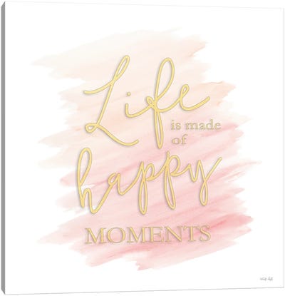 Happy Moments Canvas Art Print - Cindy Jacobs