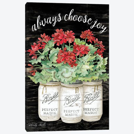 White Jars - Always Choose Joy Canvas Print #CJA66} by Cindy Jacobs Canvas Art Print