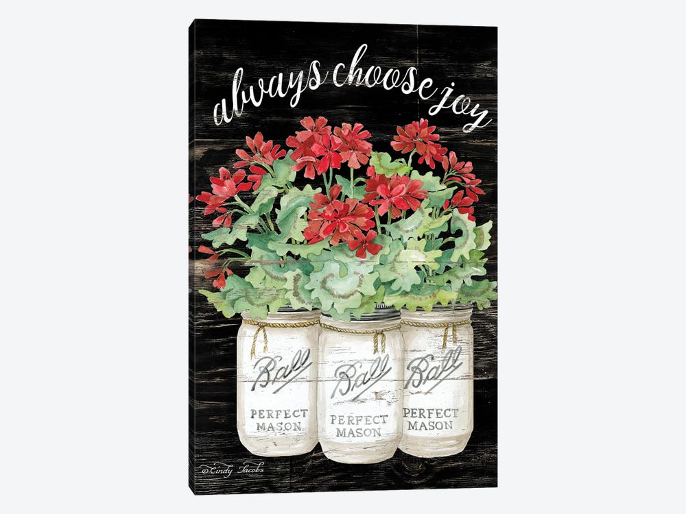 White Jars - Always Choose Joy by Cindy Jacobs 1-piece Art Print
