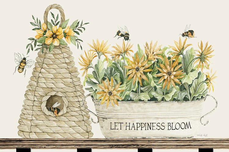 Let Happiness Bloom Bee Hive