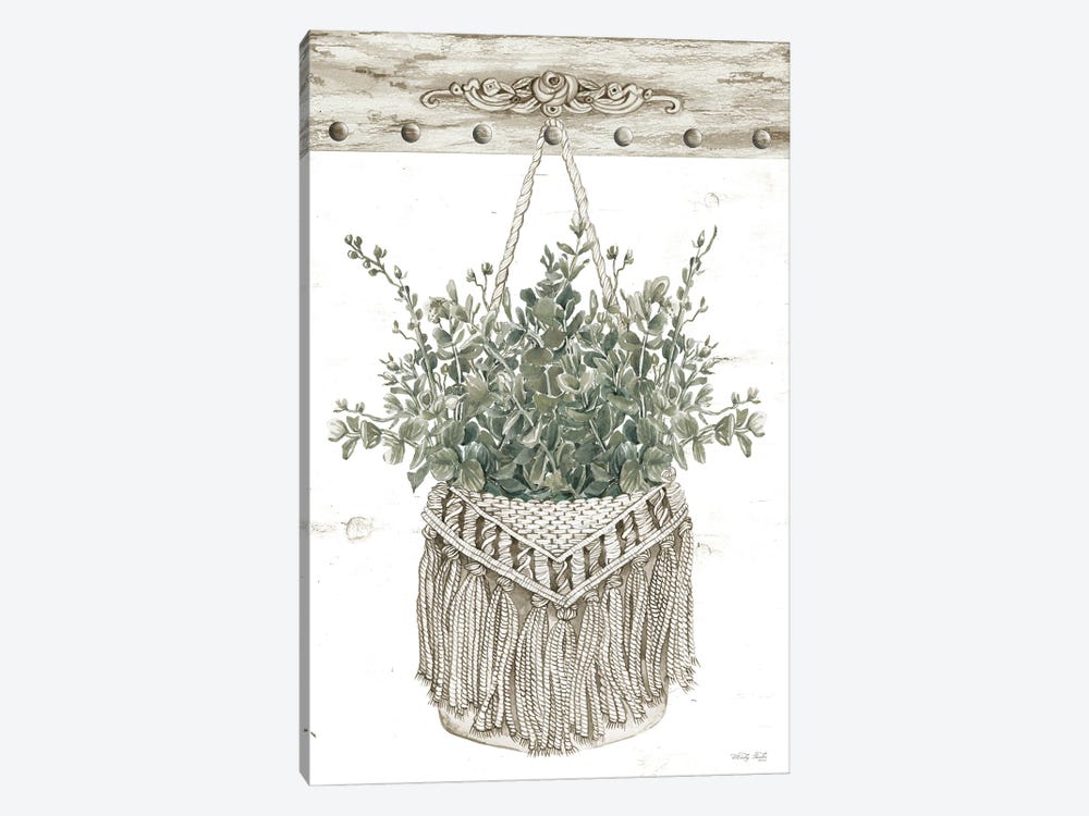 Macrame Purse With Greenery I by Cindy Jacobs 1-piece Canvas Artwork