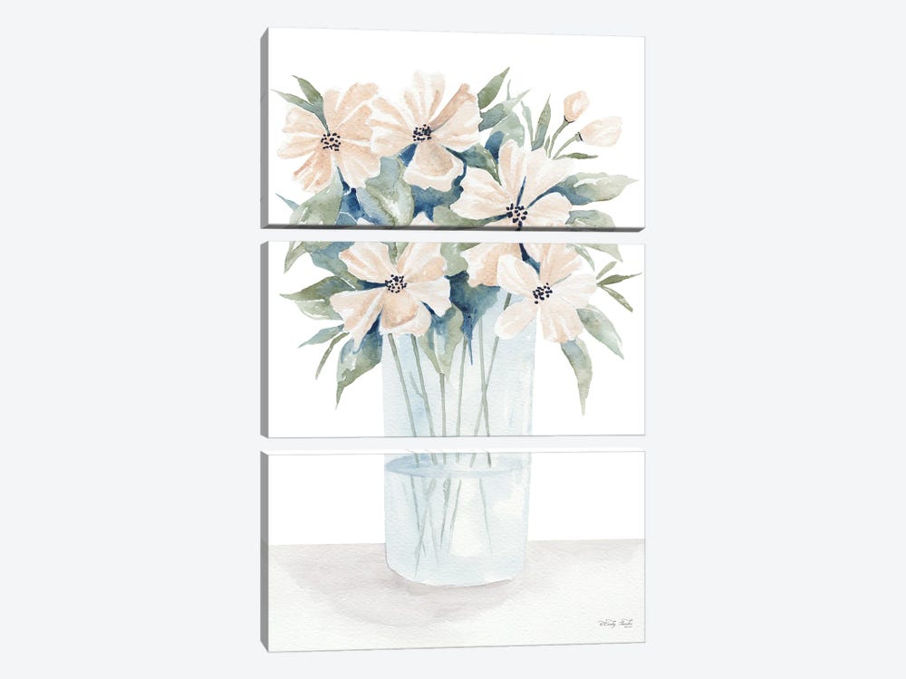 Sweet Sophistication Floral I by Cindy Jacobs 3-piece Canvas Wall Art