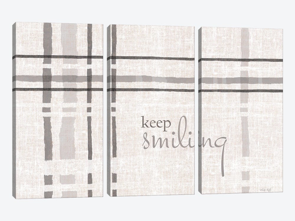 Keep Smiling II by Cindy Jacobs 3-piece Canvas Print