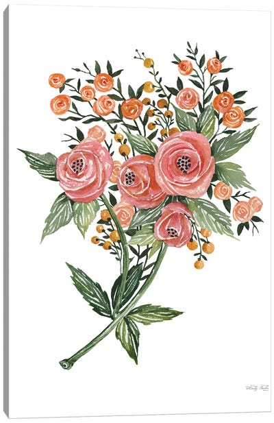 Botanical Ranunculus Canvas Art Print - Cindy Jacobs