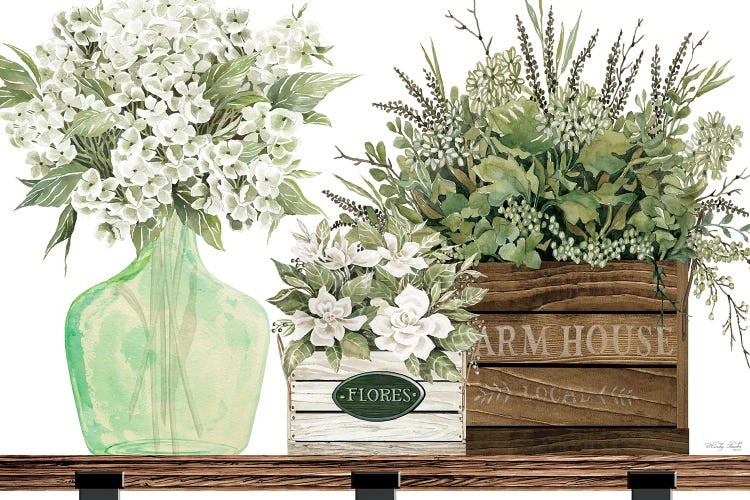 Farm House Florals by Cindy Jacobs wall art