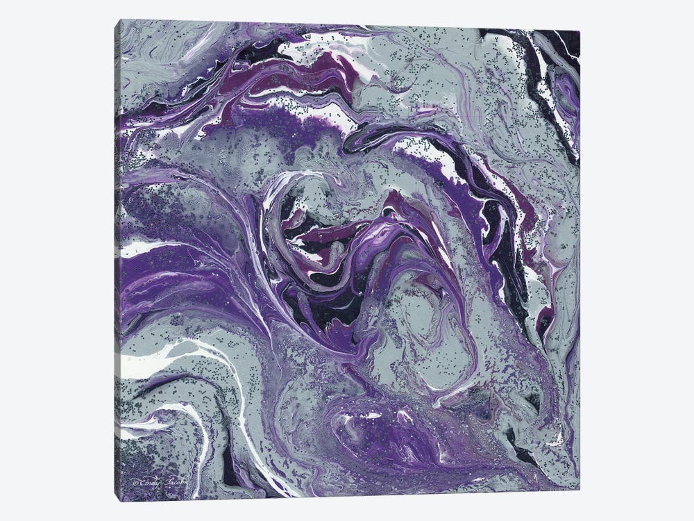 Abstract in Purple I by Cindy Jacobs 1-piece Canvas Art