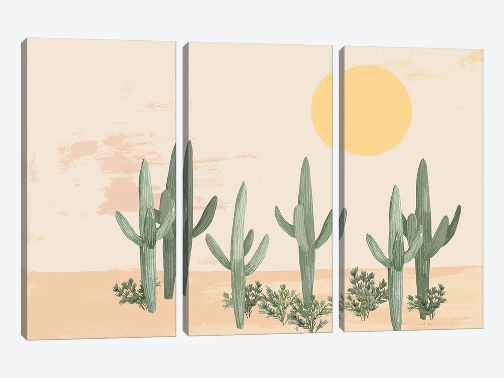 Desert Sun II by Cindy Jacobs 3-piece Canvas Art