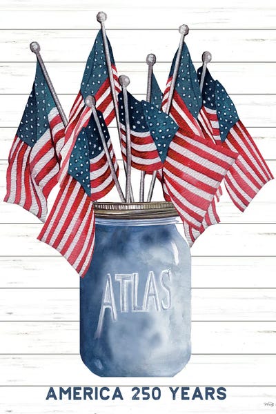Cindy Jacobs: Patriotic Canning Jar by Cindy Jacobs