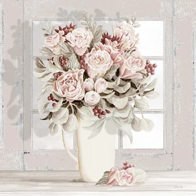 Canvas Art Prints: Pale Pink Window by Cindy Jacobs