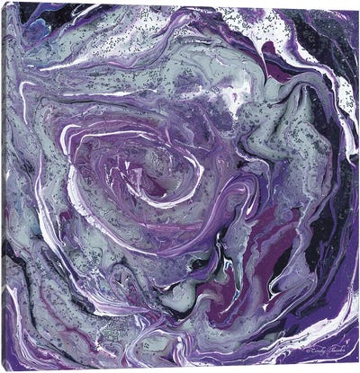 Abstract in Purple II Canvas Art Print - Purple Abstract Art