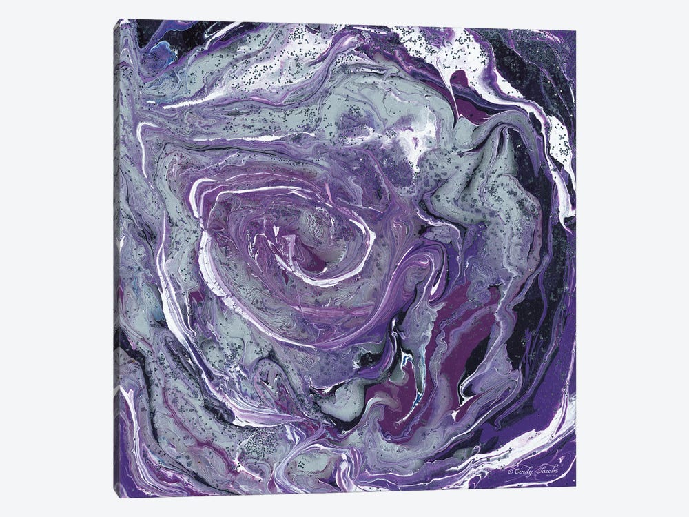 Abstract in Purple II by Cindy Jacobs 1-piece Canvas Print