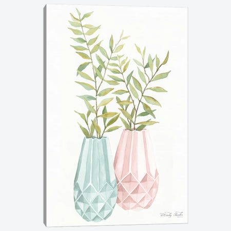 Pastel Geometric Vase I   Canvas Print #CJA87} by Cindy Jacobs Canvas Print