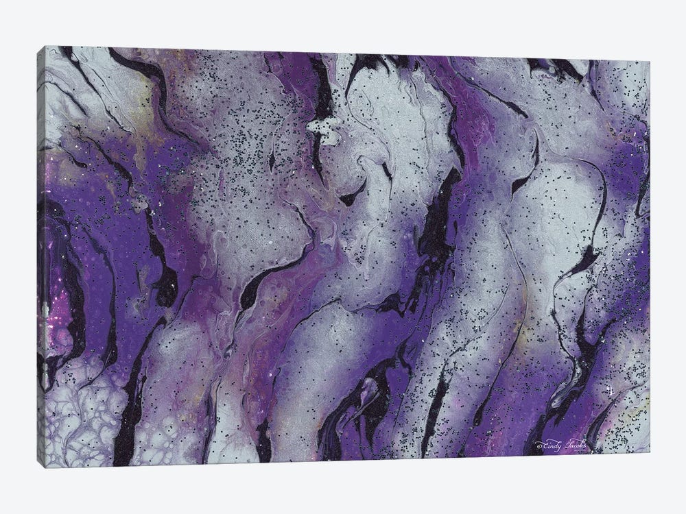 Abstract in Purple III by Cindy Jacobs 1-piece Canvas Artwork