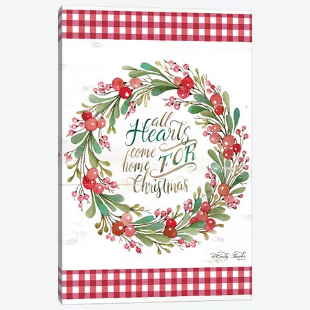 All Hearts Come Home For Christmas  Canvas Print #CJA95} by Cindy Jacobs Canvas Wall Art