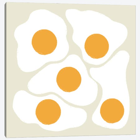Eggs (Beige) Canvas Print #CJB21} by Carmen Jabier Canvas Art Print