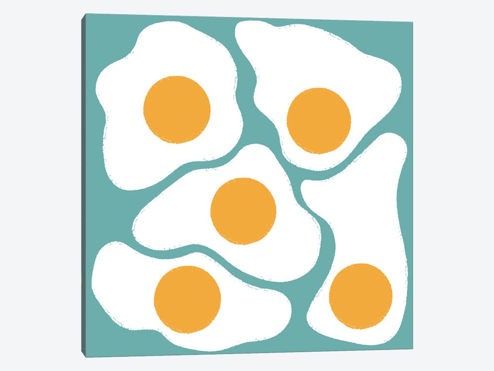 Eggs (Blue) by Carmen Jabier 1-piece Art Print