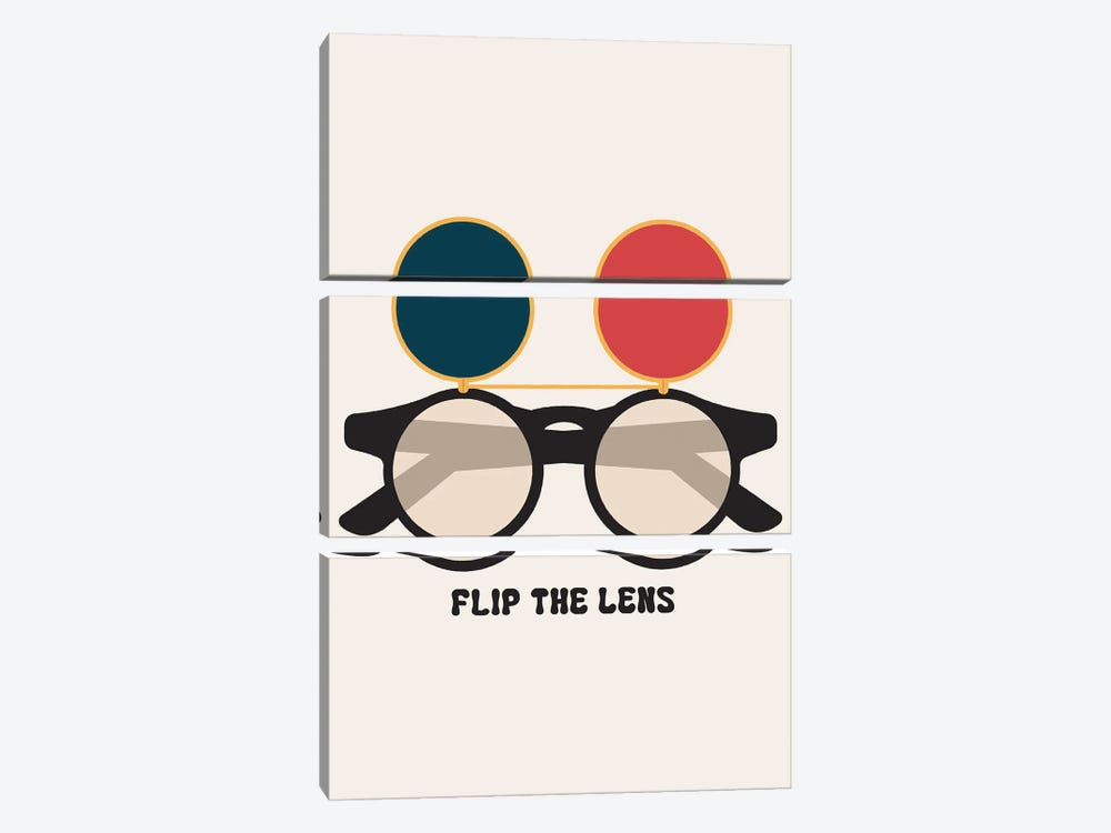 Flip The Lens by Carmen Jabier 3-piece Art Print
