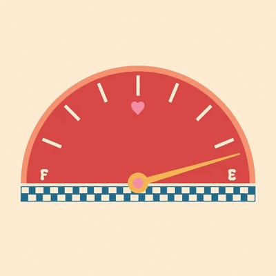 Heart Meter by Carmen Jabier metal wall art