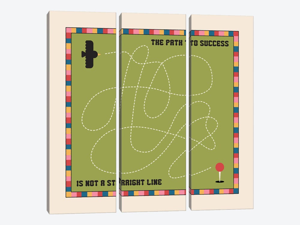 Path To Success by Carmen Jabier 3-piece Canvas Print