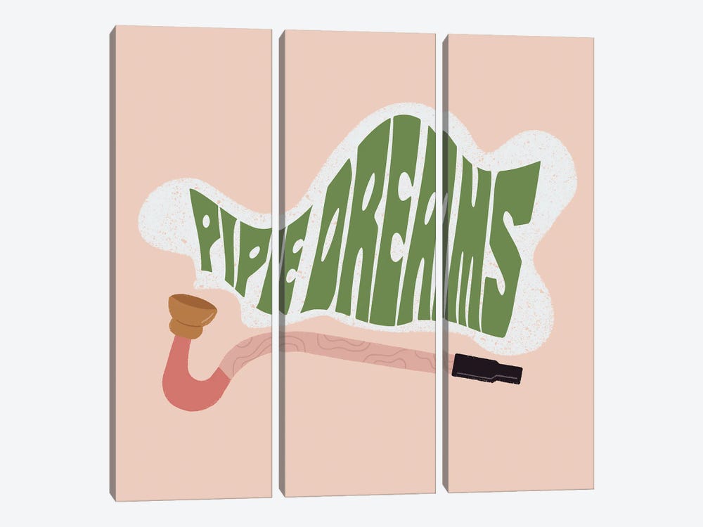 Pipe Dreams by Carmen Jabier 3-piece Canvas Print