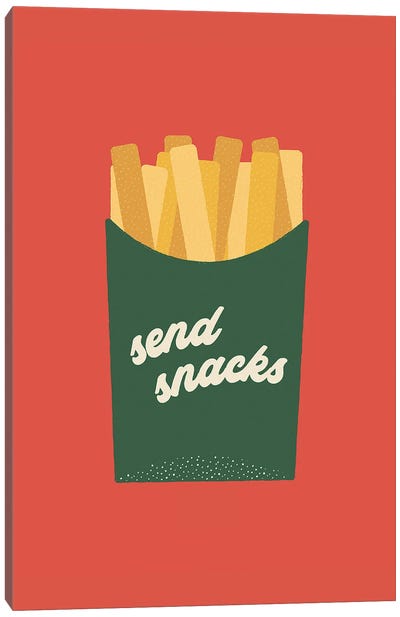 Send Snacks Canvas Art Print - Walls That Talk