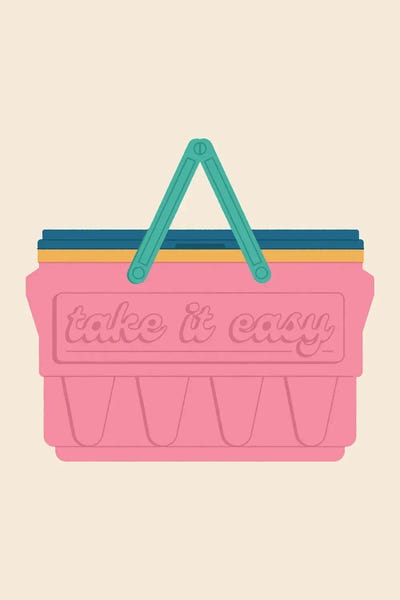 Take It Easy by Carmen Jabier metal wall art