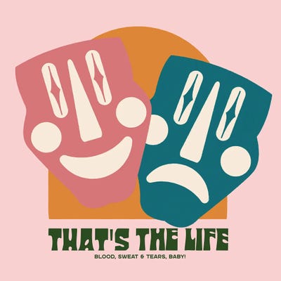 That's The Life by Carmen Jabier metal wall art