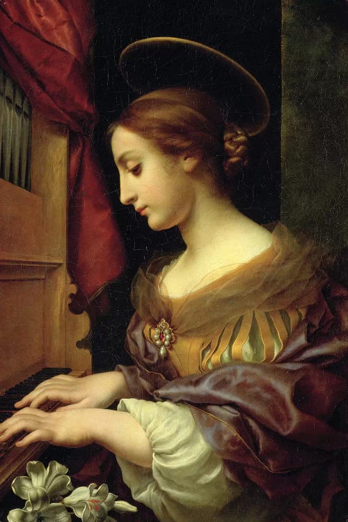 St. Cecilia Playing The Organ, 1671