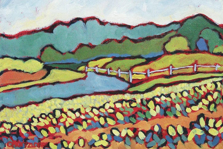 July By The Farm, 2019 by Catherine J Martzloff wall art