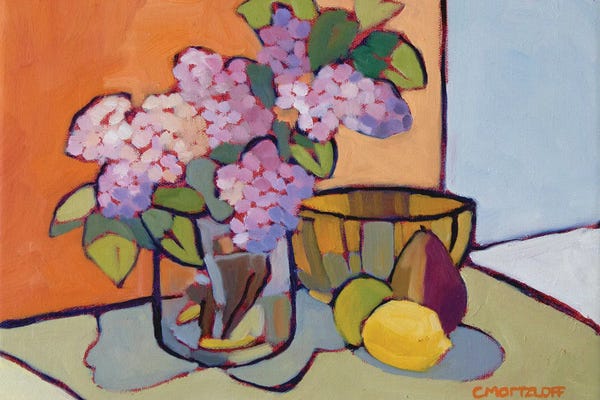 Fine Art Print: Savoring Fruits And Flowers, 2024 by Catherine J Martzloff