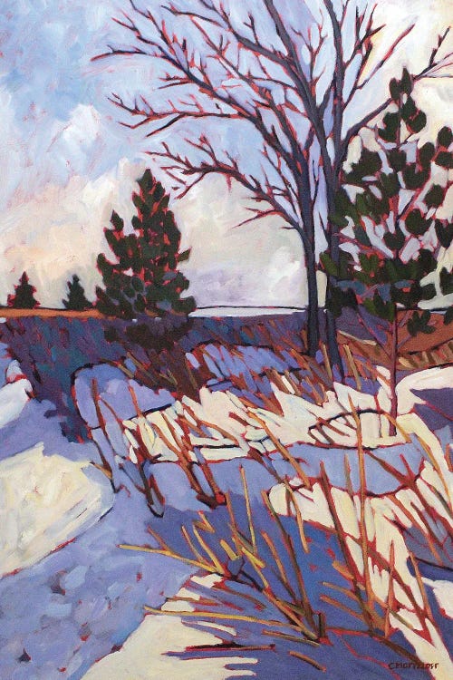 A Snowy Crossing, 2022 by Catherine J Martzloff wall art