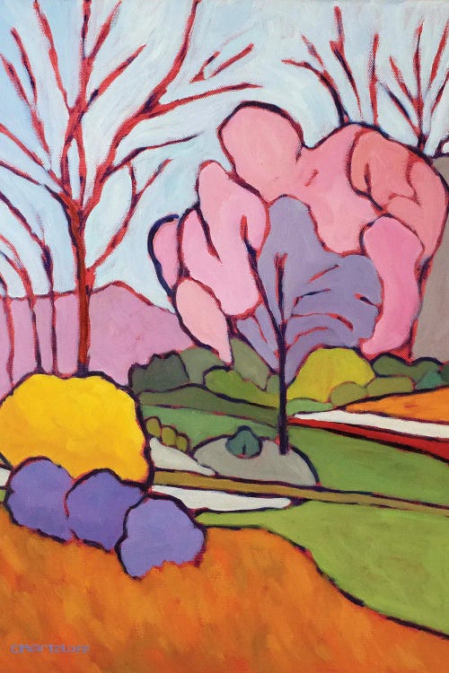 Spring Abstractions II, 2024 by Catherine J Martzloff wall art