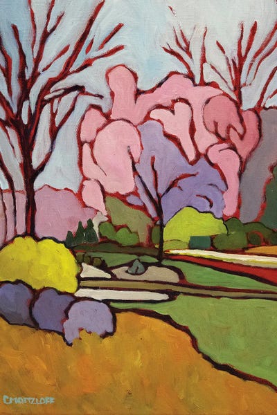 Spring Abstractions, 2020 by Catherine J Martzloff metal wall art