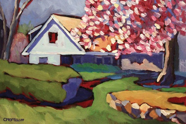 Catherine J Martzloff: The Pink Magnolia, 2018 by Catherine J Martzloff