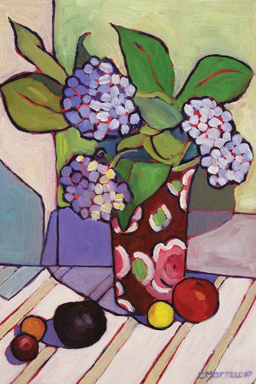 Blue Hydrangeas, 2023 by Catherine J Martzloff wall art