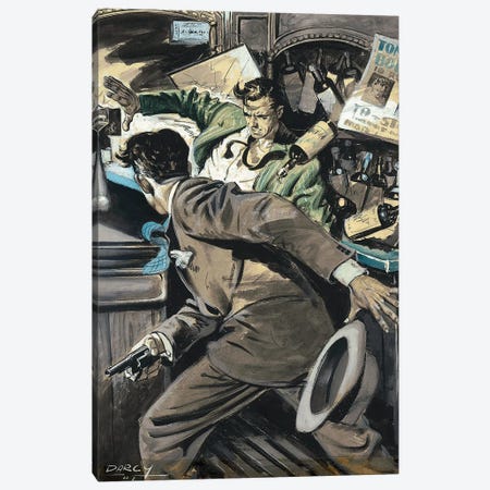Detective III Canvas Print #CKA10} by Ernest Chiriacka Canvas Artwork