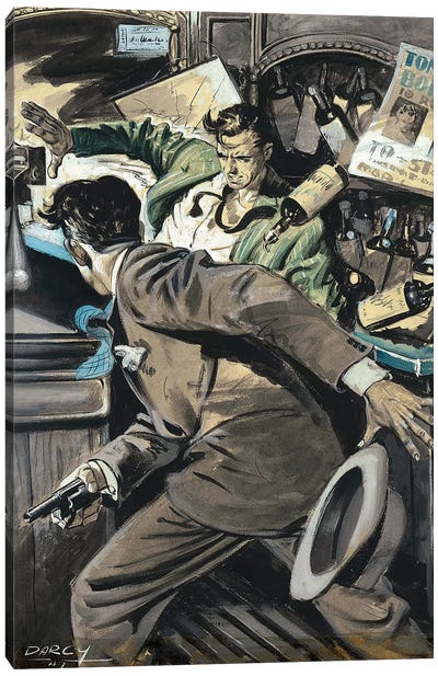 Detective III Canvas Art Print - Ernest Chiriacka