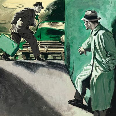 Detective IV by Ernest Chiriacka art print