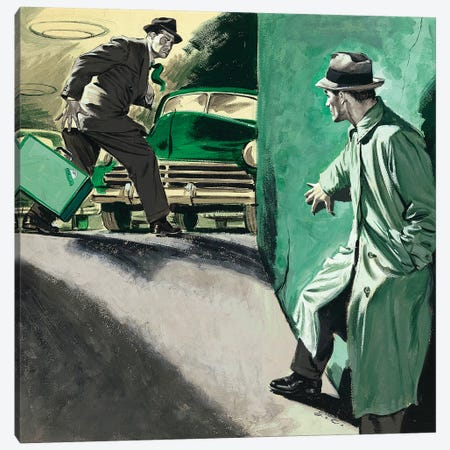 Detective IV Canvas Print #CKA11} by Ernest Chiriacka Canvas Artwork